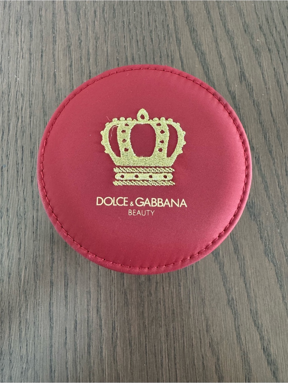 Dolce & Gabbana Beauty Queen Crown Burgundy Travel Jewelry Case Organizer